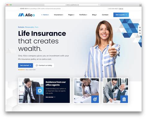 insurance website.